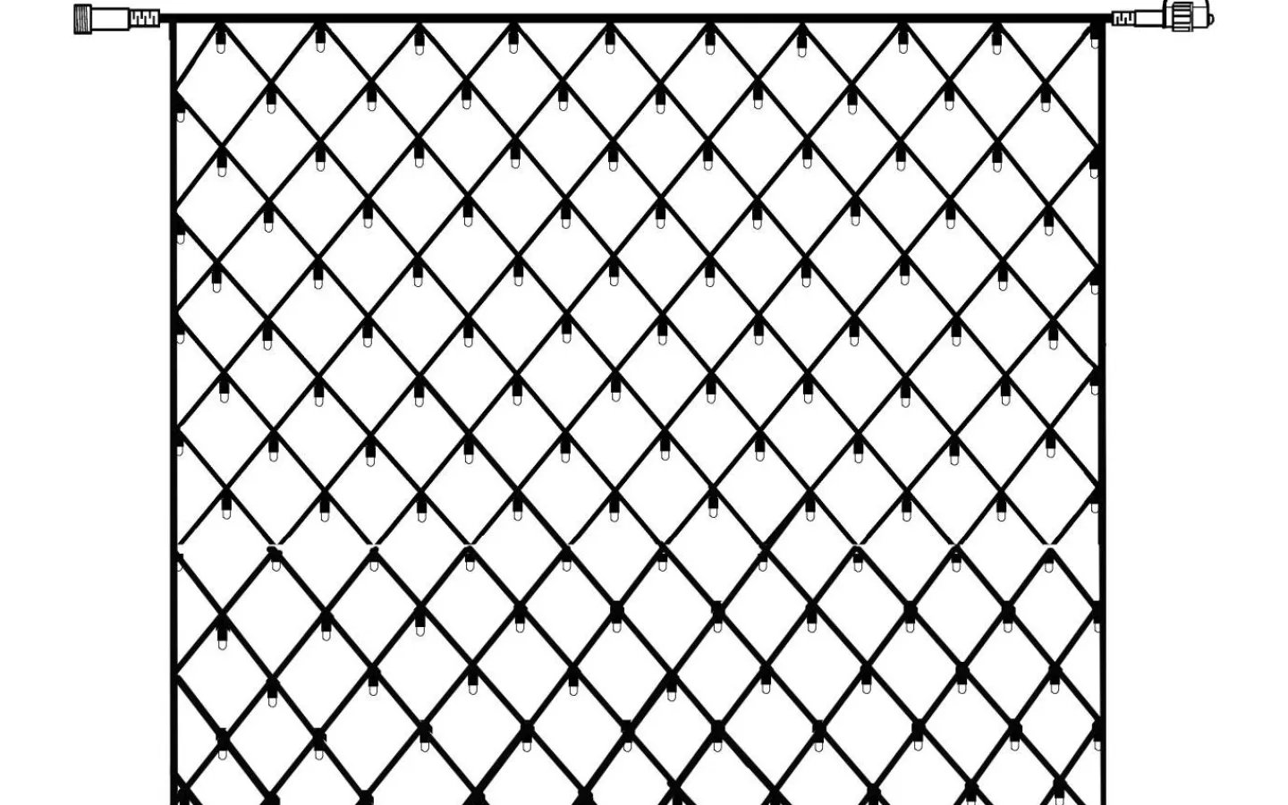 Star Trading Ljusnät System LED 3x3m Varmvit Svart Kabel* System Led Startrading