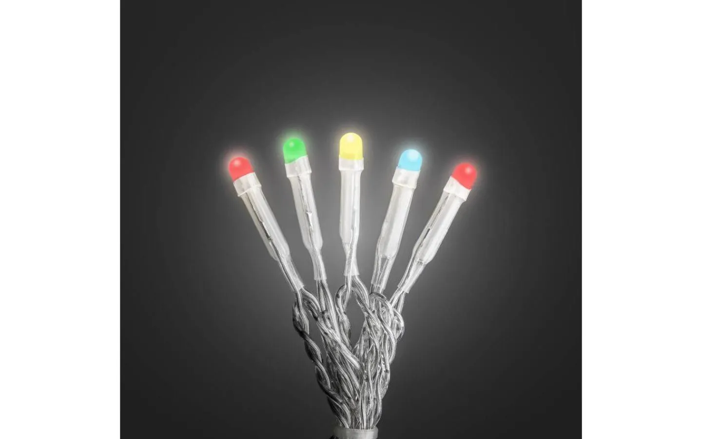 Ljusslingor Med Färgade Lampor<Konstsmide Ljusslinga 63cm RGB Frostad, Transparent Inomhus