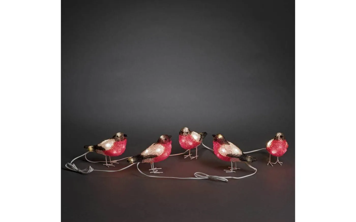 Ljusslinga Domherre 4m Röd IP44