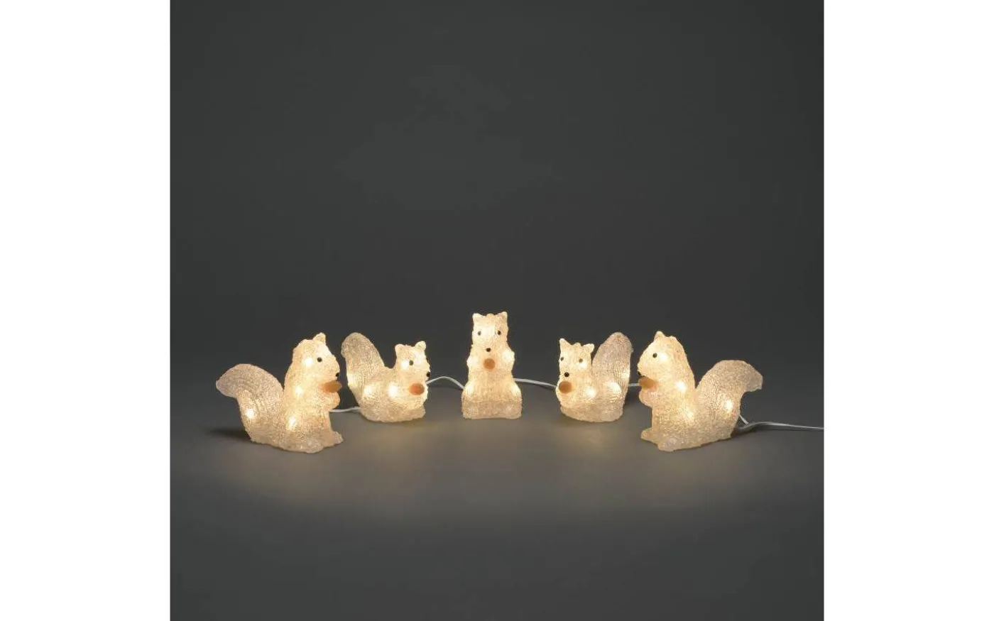 Ljusslinga Ekorre 4m Vit IP44