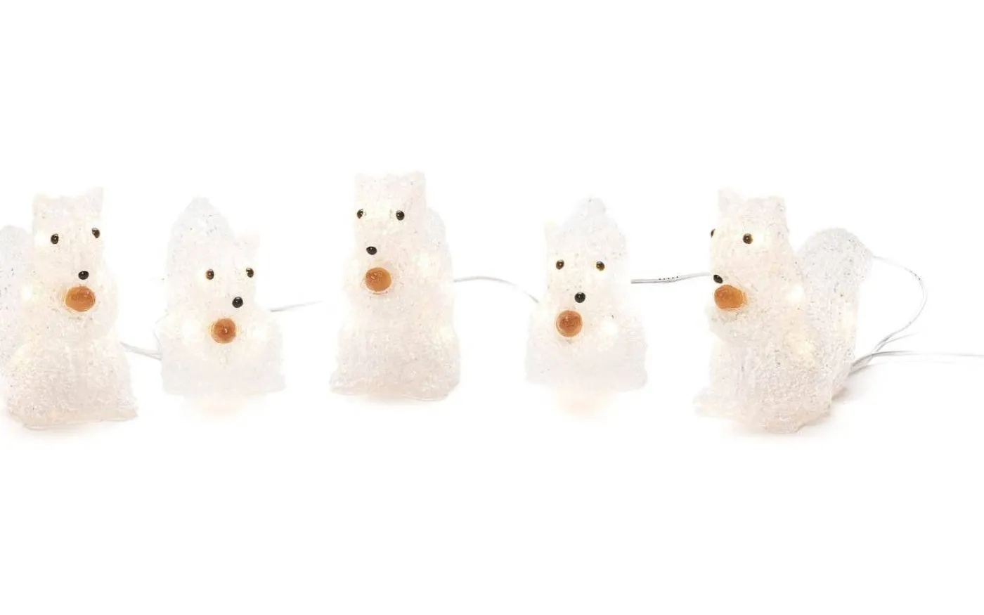 Ljusslinga Ekorre 4m Vit IP44