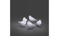 Julpynt Utomhus|Utomhusdekorationer<Konstsmide Ljusslinga Fåglar 4m Neutralvit IP44