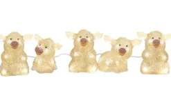 Konstsmide Ljusslinga Grisar 4m Vit IP44* Julpynt Utomhus|Utomhusdekorationer