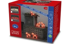 Julpynt Utomhus<Konstsmide Ljusslinga Hästar 5-Pack Röd IP44