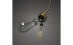 Konstsmide Ljusslinga Lyktlampor 8L Amber 3,5m* Partyslingor Inomhus 230V