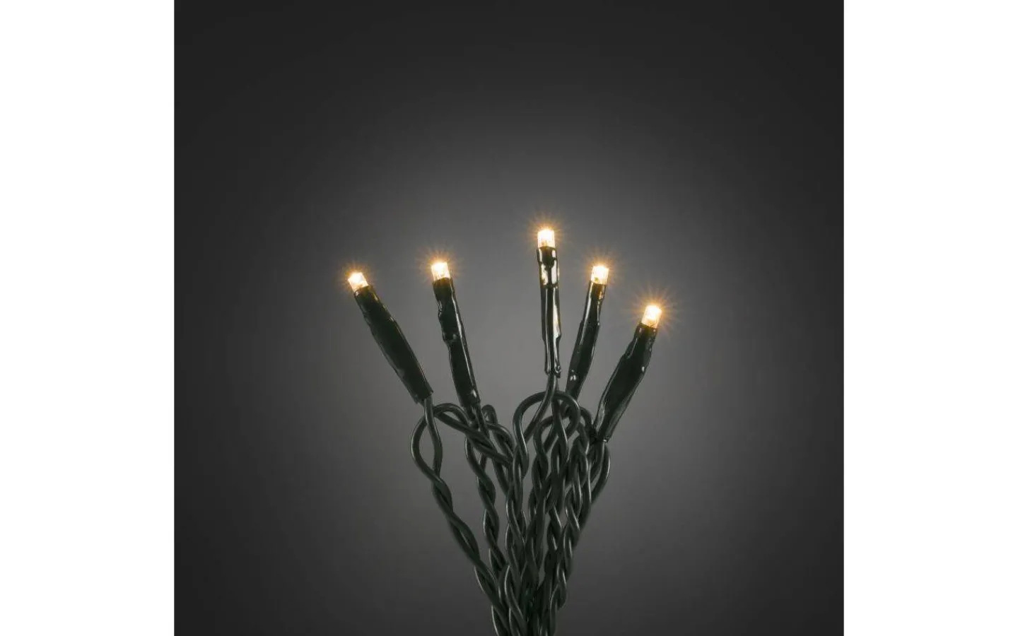 Konstsmide Ljusslinga 14m Amber, Mörkgrön Inomhus* Långa Ljusslingor (11-20M)|Ljusslingor Inomhus