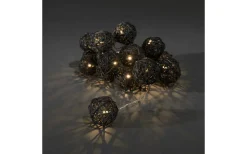 Ljusslinga 3m Bollar Svart