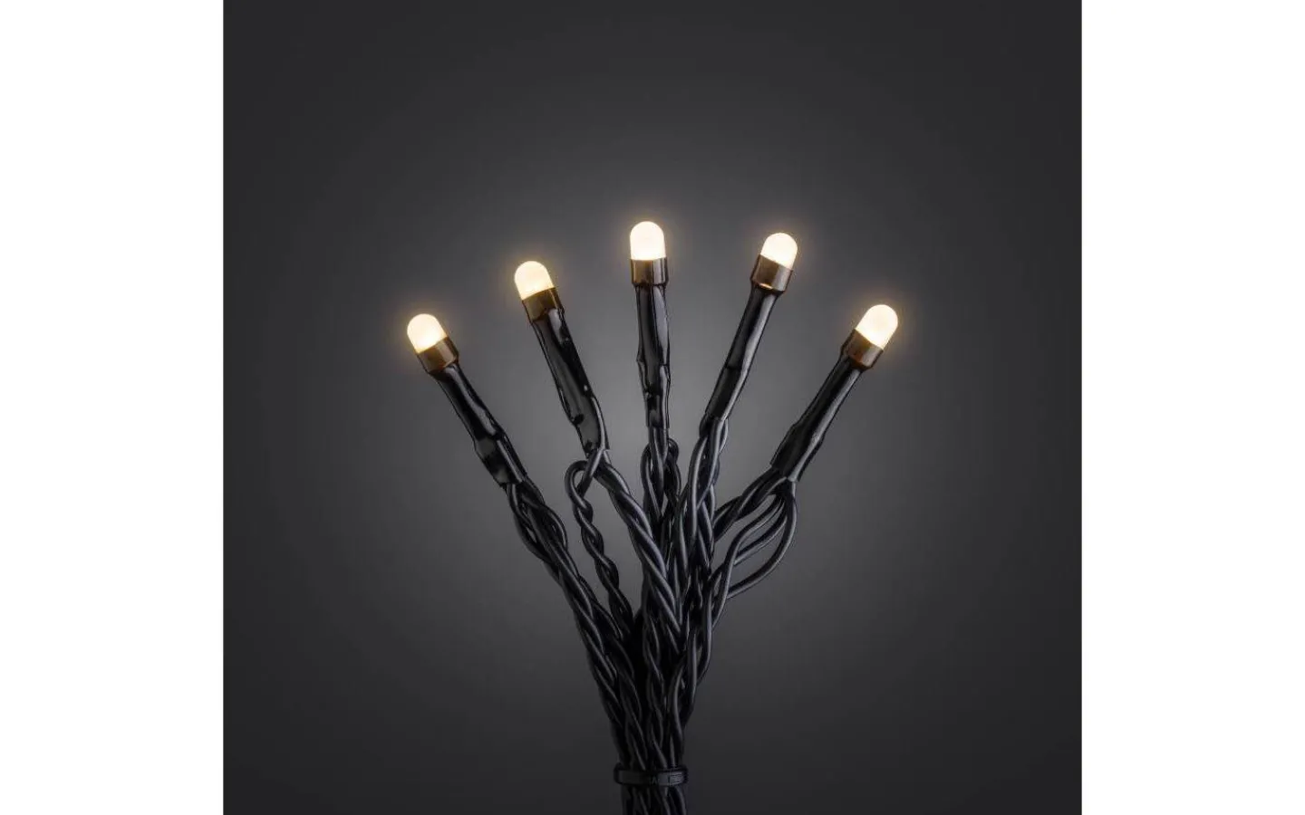 Långa Ljusslingor (21M+)|Ljusslingor Utomhus<Konstsmide Ljusslinga 32m Frostad Amber, Svart IP44