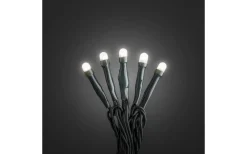 Ljusslinga 1,33m Frostad Varmvit, Mörkgrön Inomhus