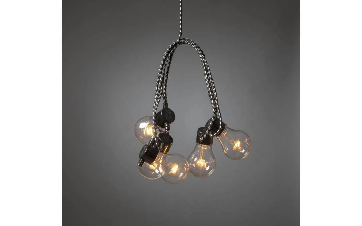 Ljusslinga 4,5m 10L Amber Sicksack