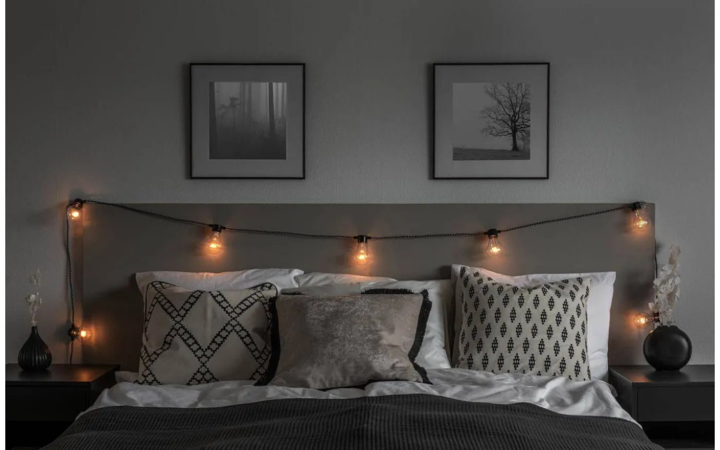 Ljusslinga 4,5m 10L Amber Sicksack