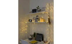 Ljusslinga 3m Metallbollar Silver