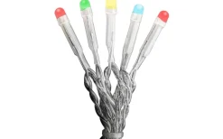 Konstsmide Ljusslinga 6,9m RGB Frostad, Transparent Inomhus* Ljusslingor Med Färgade Lampor