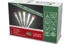 Konstsmide Ljusslinga 6,9m RGB Frostad, Transparent Inomhus* Ljusslingor Med Färgade Lampor