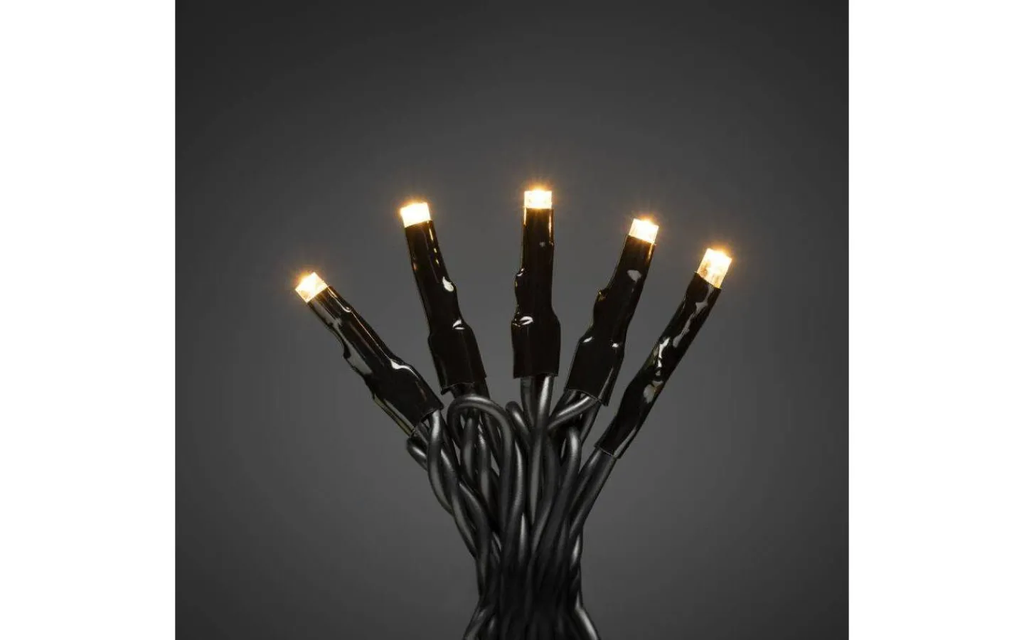 Korta Ljusslingor (1-10M)|Ljusslingor Utomhus<Konstsmide Ljusslinga Micro LED 9,5m Amber IP44