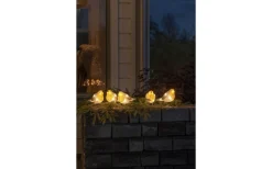Konstsmide Ljusslinga Rödhakar 4m Varmvita LED IP44* Julpynt Utomhus|Utomhusdekorationer