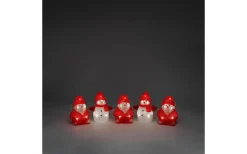 Ljusslinga Snögubbar& Tomtar 5-Pack IP44
