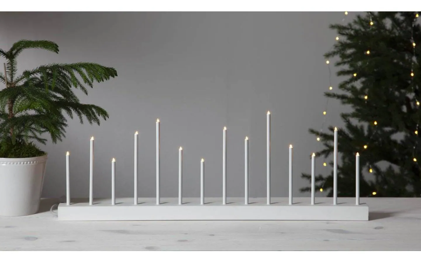 Star Trading Ljusstake Buzz 27cm Vit* Visa Alla Adventsljusstakar|Adventsljusstakar 0-30 Cm