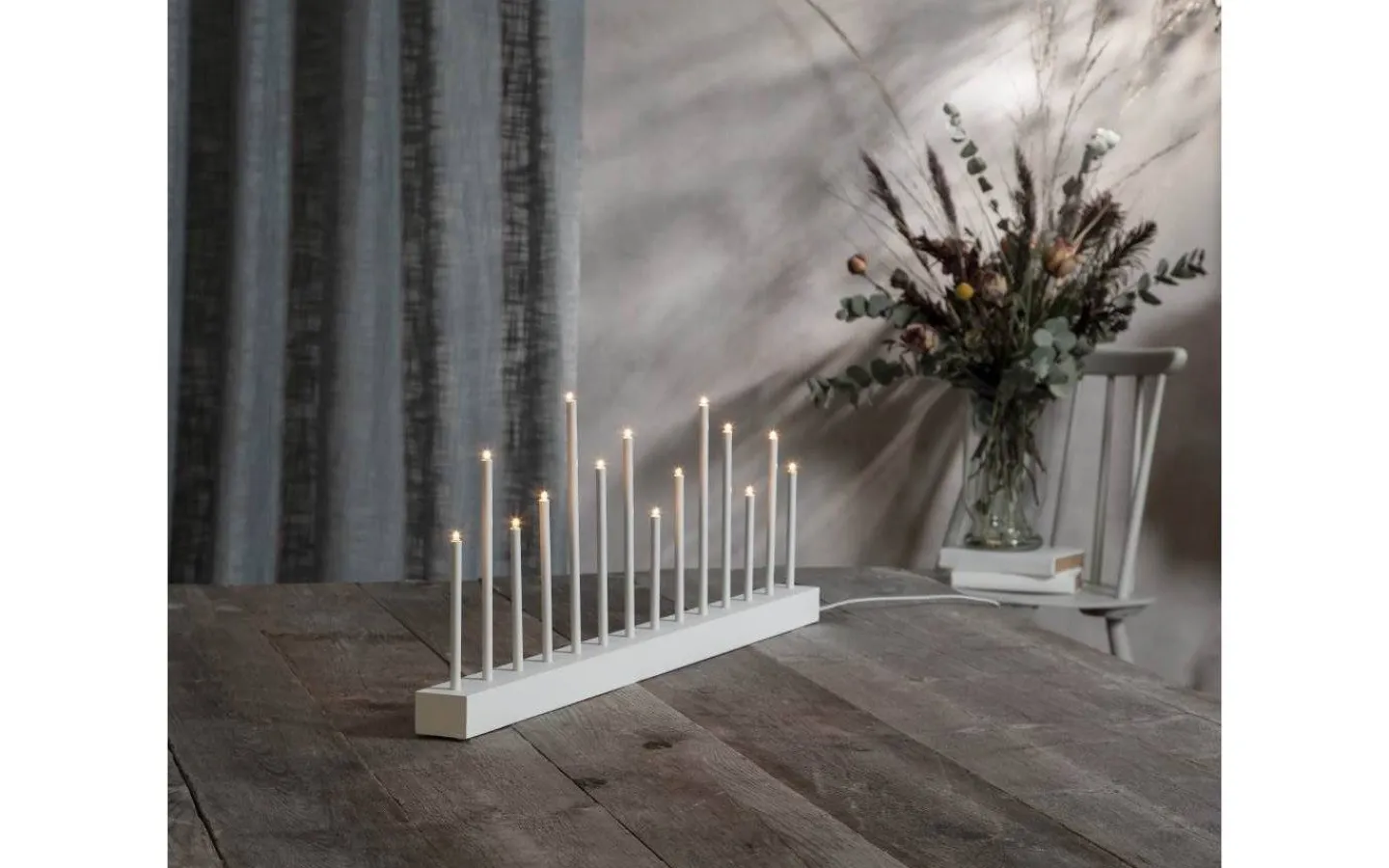 Star Trading Ljusstake Buzz 27cm Vit* Visa Alla Adventsljusstakar|Adventsljusstakar 0-30 Cm