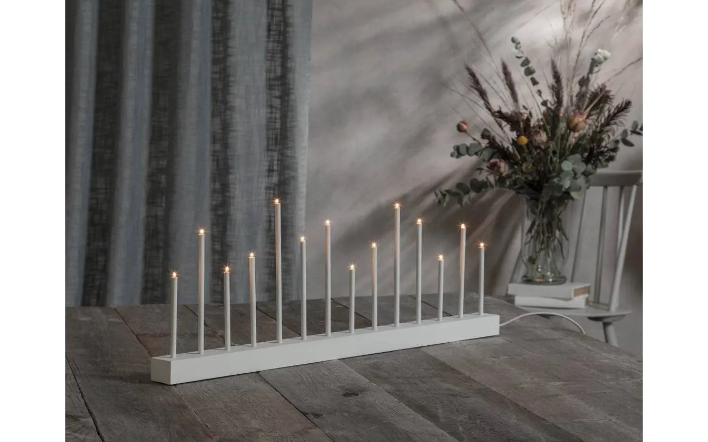 Star Trading Ljusstake Buzz 27cm Vit* Visa Alla Adventsljusstakar|Adventsljusstakar 0-30 Cm