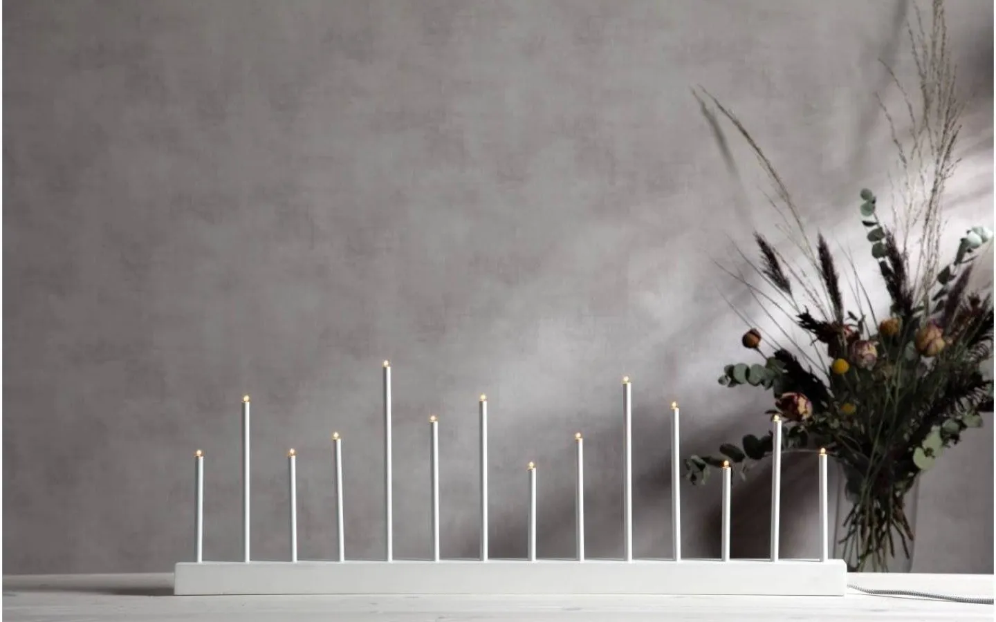 Star Trading Ljusstake Buzz 27cm Vit* Visa Alla Adventsljusstakar|Adventsljusstakar 0-30 Cm