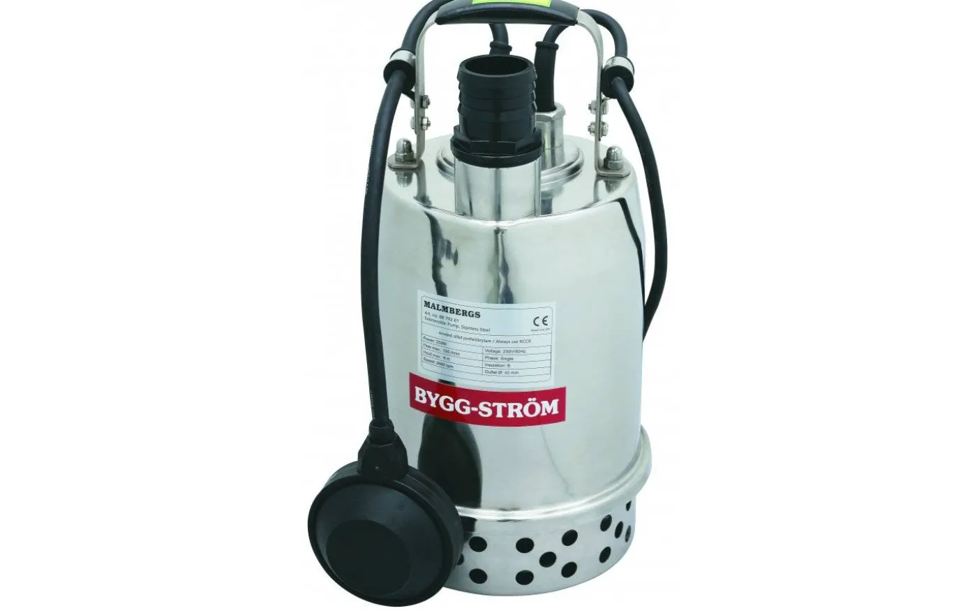 Länspump, 140L, Rostfri för saltvatten