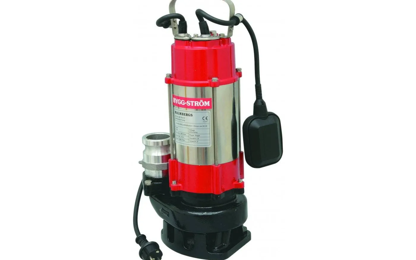 Länspump, Rostfri, 300L, 750W, IP68, Flottör