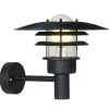 Vägglyktor<Nordlux Lønstrup Vägglampa 32cm Svart IP44