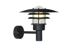 Vägglyktor<Nordlux Lønstrup Vägglampa 32cm Svart IP44