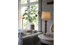 PR Home Lodge Bordslampa 59cm Acanthus Brun/Beige* Bordslampor