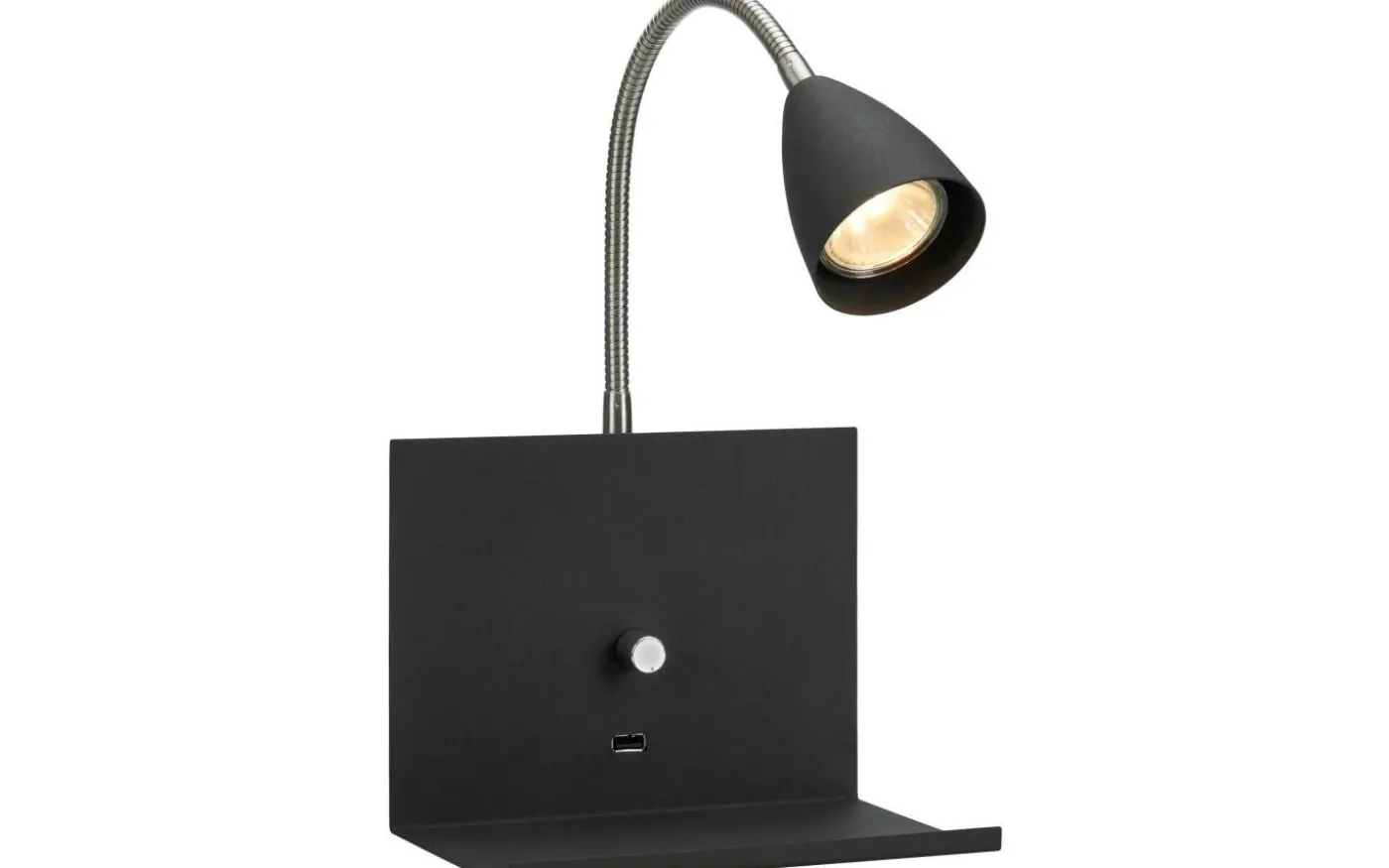 Logi Vägglampa Svart