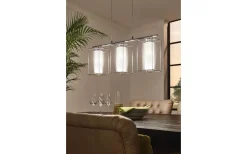 Avlånga Taklampor<Eglo Loncino 1 Taklampa 75cm Krom