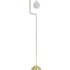 Golvlampor<Oriva London Golvlampa 146cm Borstad Mässing