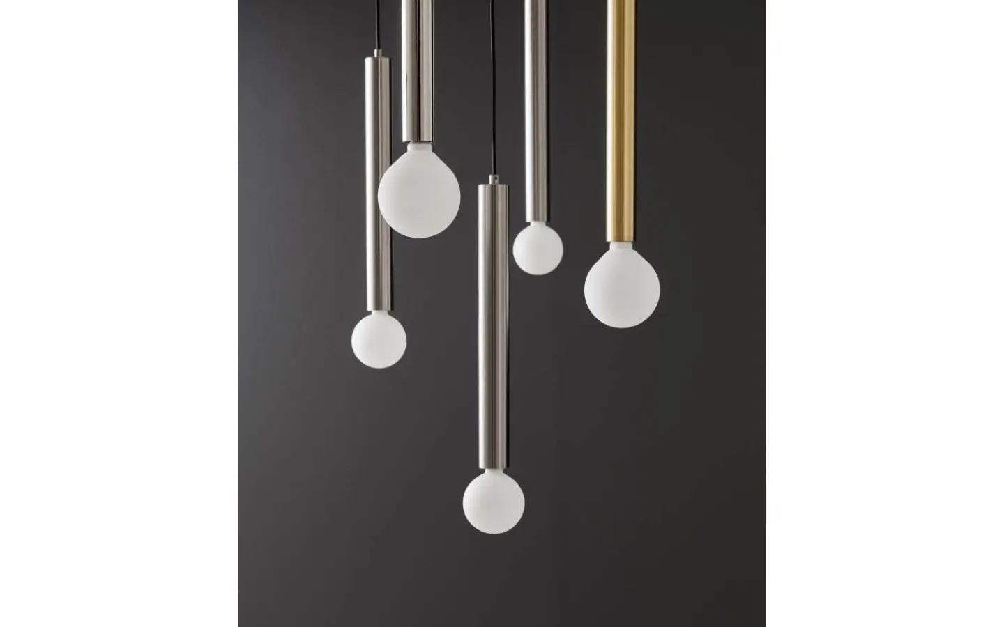 CO Bankeryd Long Takpendel 45cm Shiny Nickel* Fönsterlampor