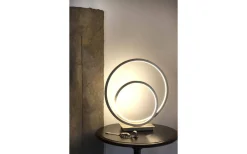 Aneta Loop Bordslampa 37cm 3-steg DIM LED 14W 3000K Stål* Vardagsrum|Bordslampor
