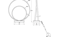 Aneta Loop Bordslampa 37cm 3-steg DIM LED 14W 3000K Stål* Vardagsrum|Bordslampor
