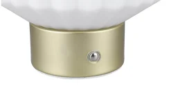 Uppladdningsbara Lampor Inomhus|Bordslampor<Reality Lord Bordslampa LED matt mässing/vit uppladdningsbar