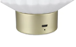 Uppladdningsbara Lampor Inomhus|Bordslampor<Reality Lord Bordslampa LED matt mässing/vit uppladdningsbar