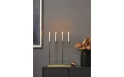 Lottie Batteridriven Adventsljusstake 48cm Mässing