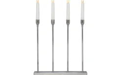 Star Trading Lottie Batteridriven Adventsljusstake 48cm Krom* Batteridrivna Adventsljusstakar|Visa Alla Adventsljusstakar