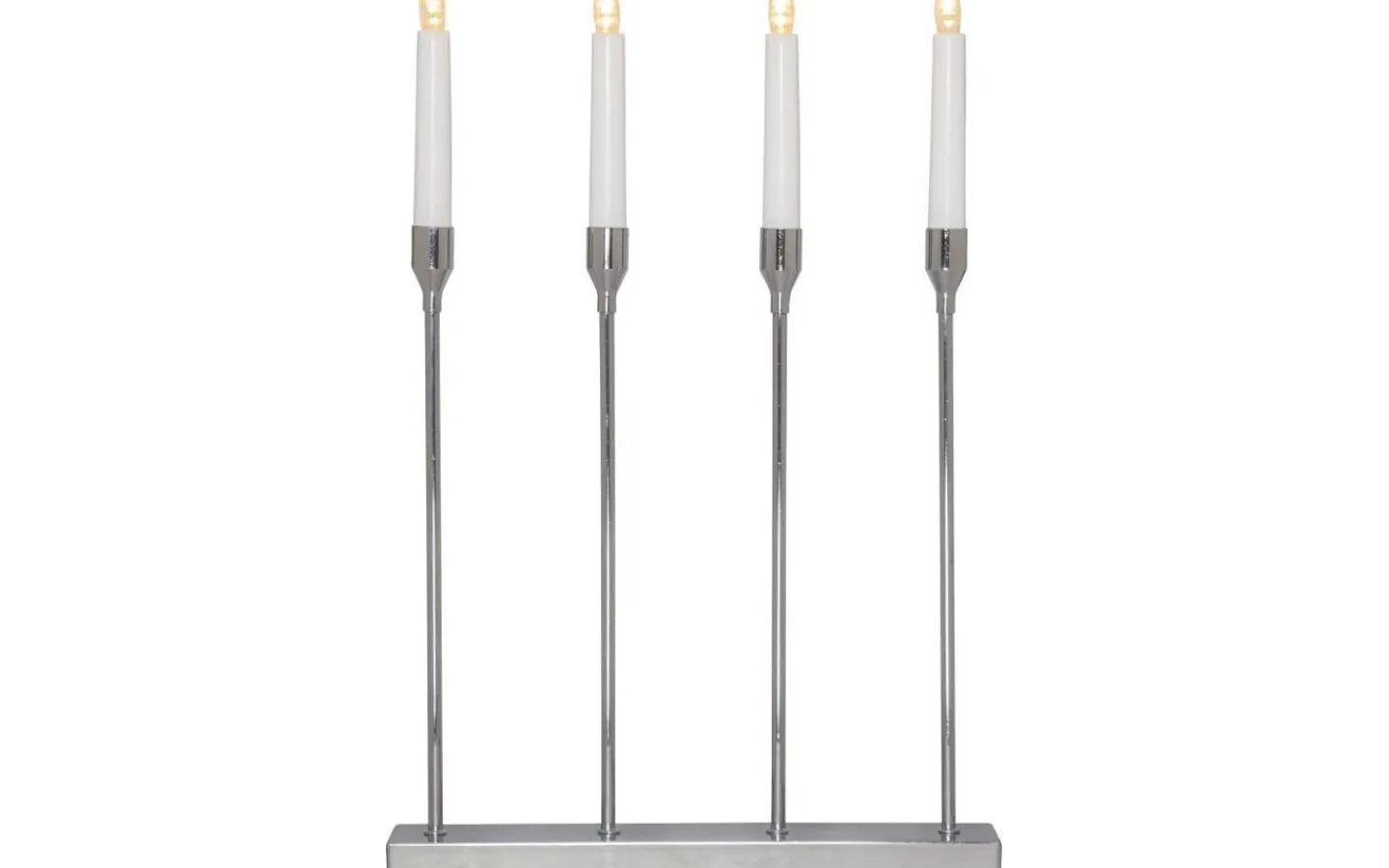 Star Trading Lottie Batteridriven Adventsljusstake 48cm Krom* Batteridrivna Adventsljusstakar|Visa Alla Adventsljusstakar