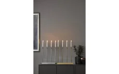 Star Trading Lottie Batteridriven Adventsljusstake 48cm Krom* Batteridrivna Adventsljusstakar|Visa Alla Adventsljusstakar