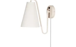 Globen Lighting Lou Vägglampa Vit Bouclé/Beige* Lampetter