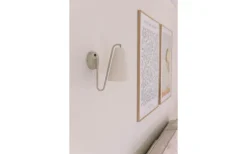 Globen Lighting Lou Vägglampa Vit Bouclé/Beige* Lampetter