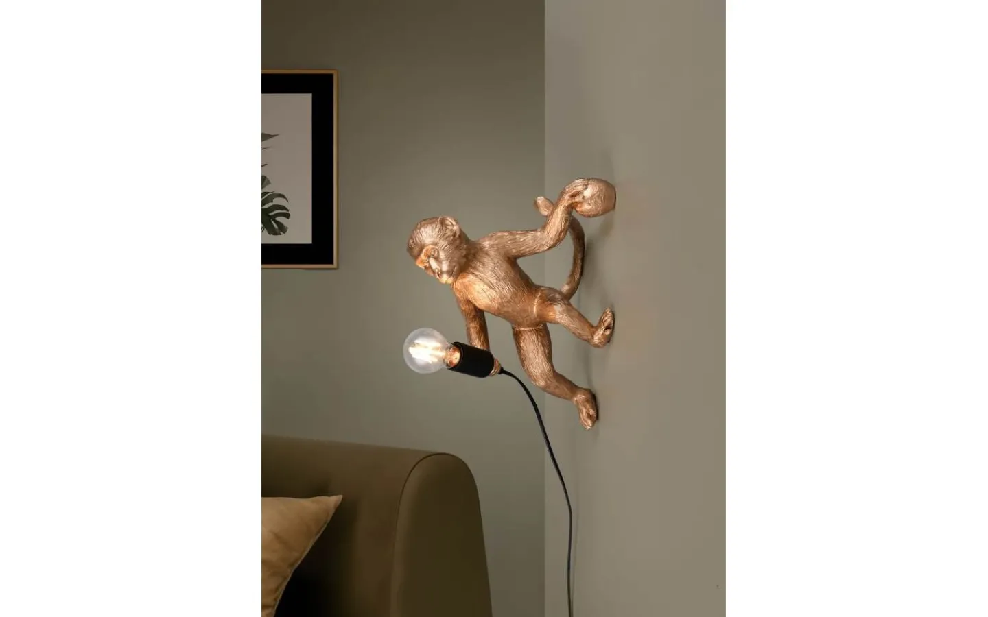 Reality Louy Vägglampa E27 guld*Barn Barnrum|Lampetter