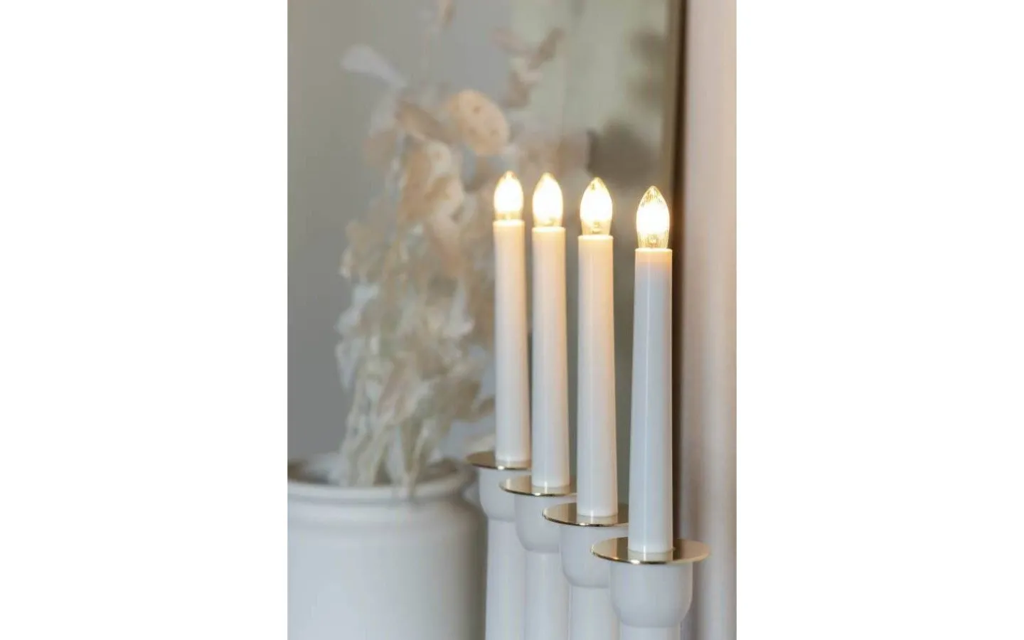 Konstsmide Lovis Adventsljusstake 4L 50cm Vit* Visa Alla Adventsljusstakar|Adventsljusstakar 31-60 Cm