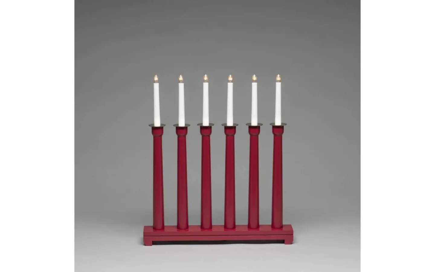 Konstsmide Lovis Adventsljusstake 6L 50cm Röd* Visa Alla Adventsljusstakar|Adventsljusstakar 31-60 Cm