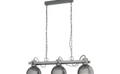 Lubenham Taklampa 90cm 3L Antikstål