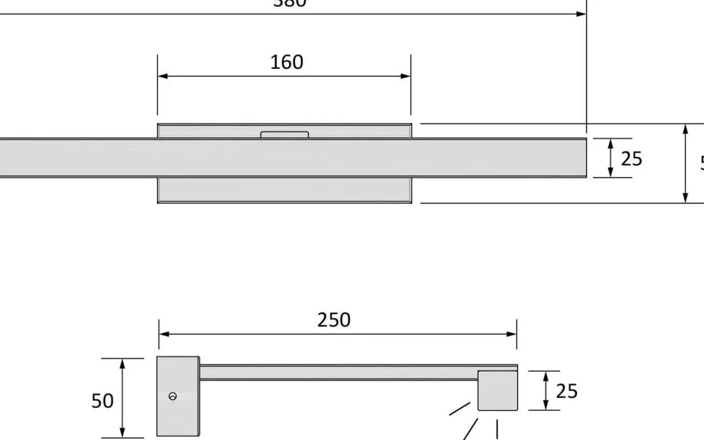 Badrum|Badrumslampor Vägg<Aneta Lucca Spegelbelysning 38cm LED 9W 3000K Krom IP44