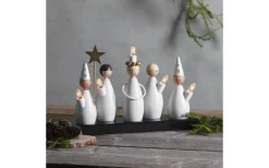 Star Trading Luciakör Adventsljusstake Vit 22cm* Adventsljusstakar 0-30 Cm